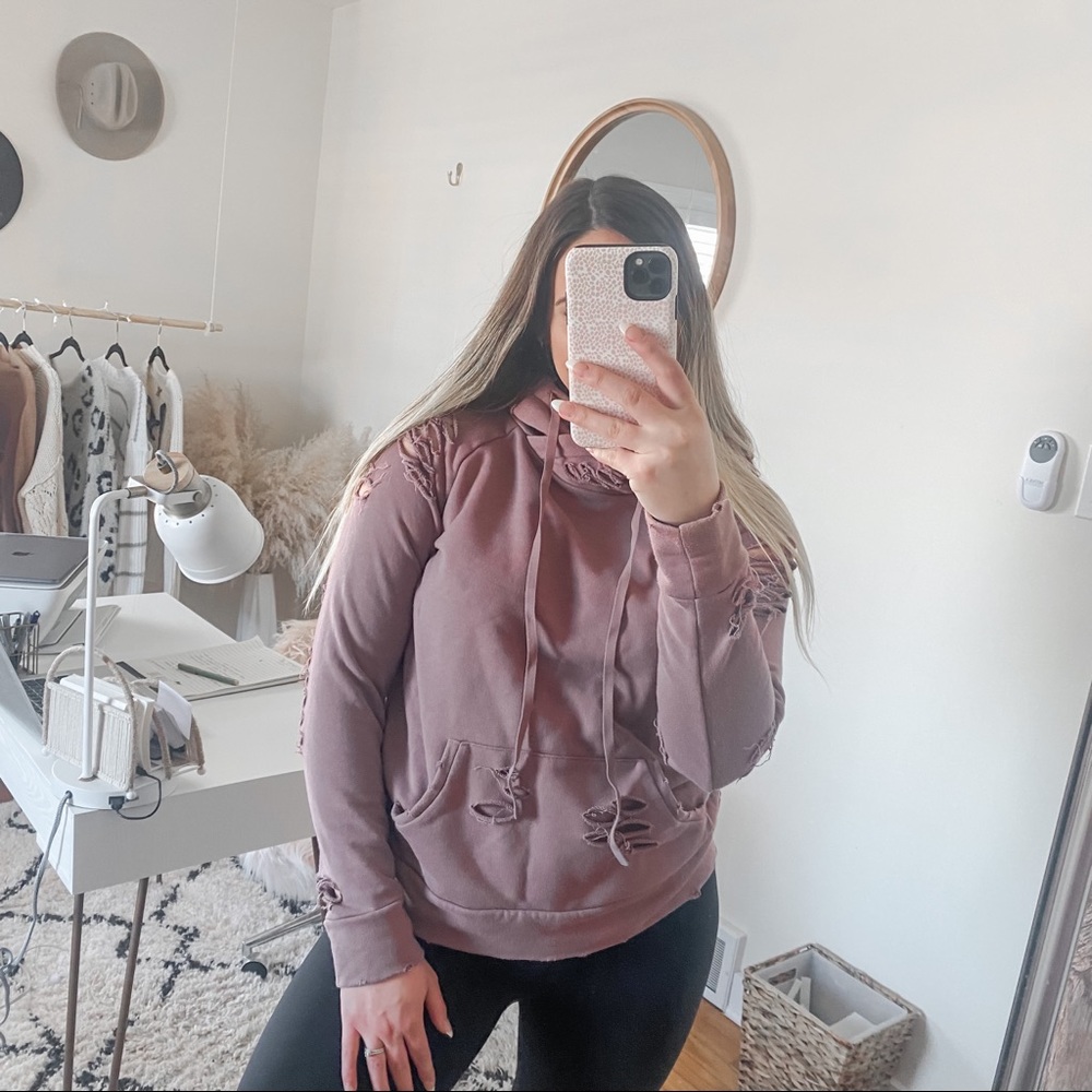 ALO Yoga Mauve Hoodie